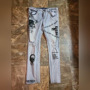 Stylish Graphic STRECHY SKINNY Jeans